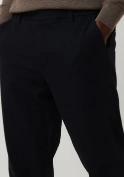 donkerblauwe plain pantalon theo pl