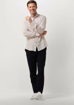 donkerblauwe plain pantalon theo pl