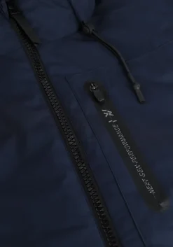 donkerblauwe pme legend gewatteerde jas short jacket nextshell recycle