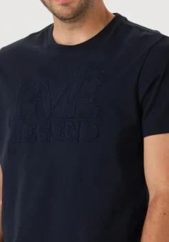 donkerblauwe pme legend t-shirt single jersey