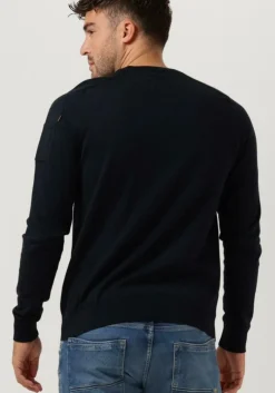 donkerblauwe pme legend trui buckley knit