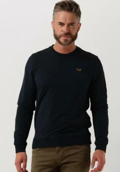 donkerblauwe pme legend trui airstripe sweat