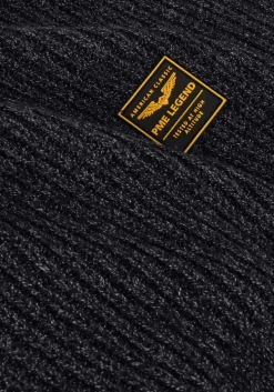 donkerblauwe pme legend trui r-neck cotton indigo look knit