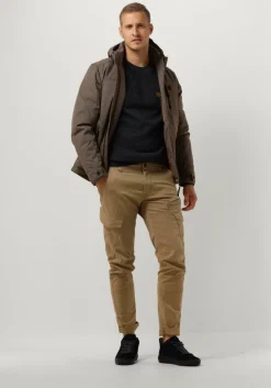 donkerblauwe pme legend trui r-neck cotton indigo look knit