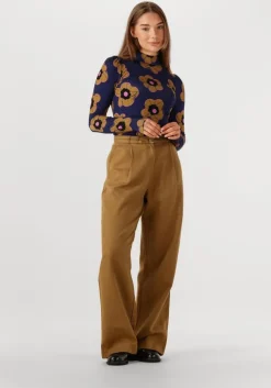 donkerblauwe pom amsterdam trui turtleneck - fleurs parfaites