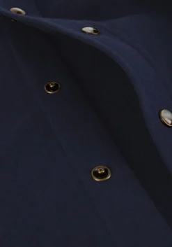 donkerblauwe profuomo casual overhemd overshirt wester