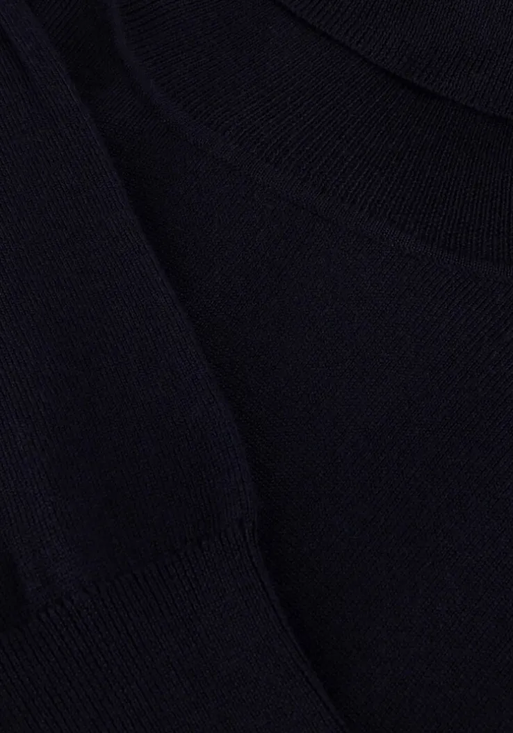 donkerblauwe profuomo coltrui pullover roll neck
