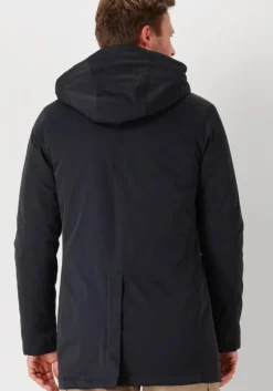 donkerblauwe profuomo parka's outerw rainc mgnt lng