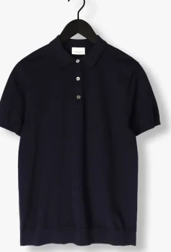 donkerblauwe profuomo polo polo short sleeve