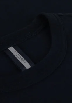 donkerblauwe profuomo t-shirt t-shirt short sleeve jersey