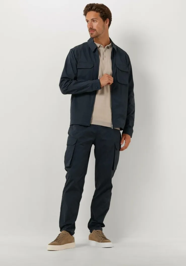 donkerblauwe pure path cargobroeken cargo pants with cords