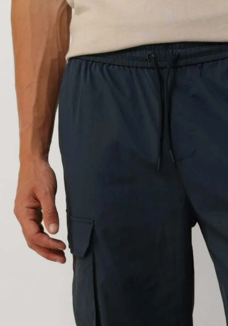 donkerblauwe pure path cargobroeken cargo pants with cords