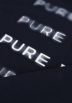 donkerblauwe pure path sweater loose fit sweaters crewneck305