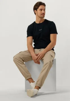 donkerblauwe pure path t-shirt essential logo t-shirt