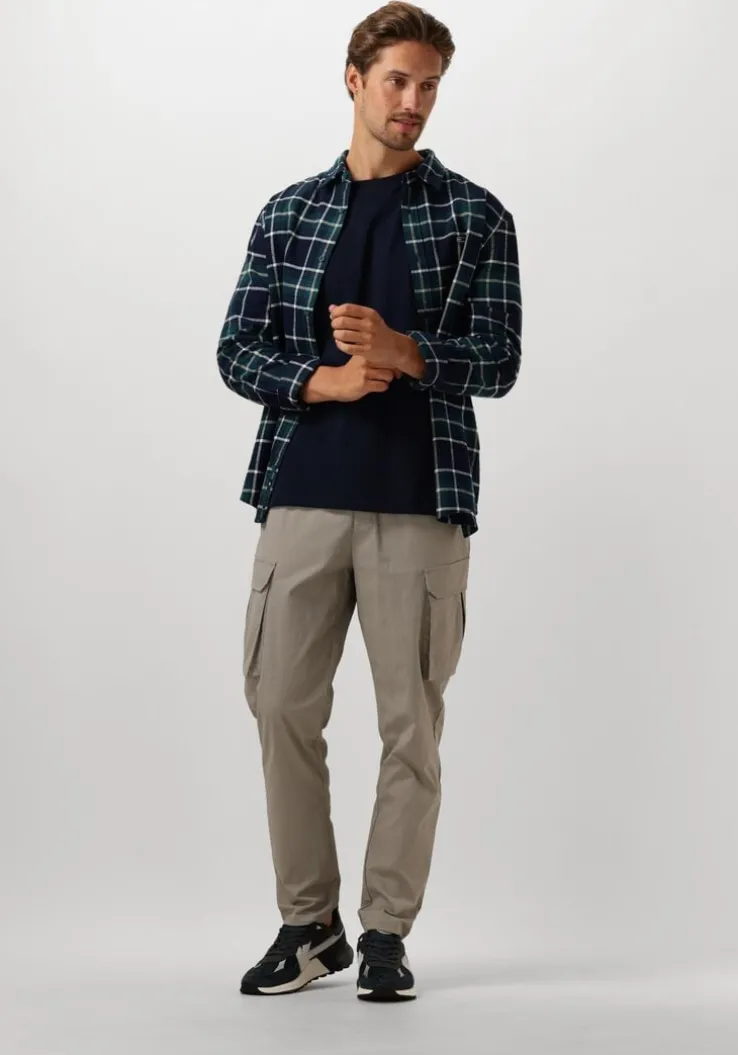 donkerblauwe pure path t-shirt regular fit t-shirts crewneck ss103