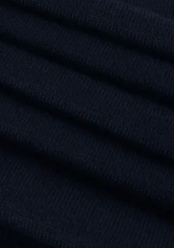 donkerblauwe purewhite coltrui essential knit mockneck ls