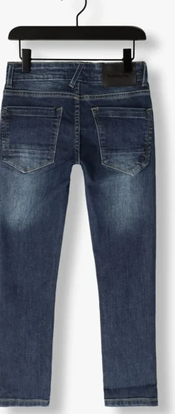 donkerblauwe raizzed slim fit jeans tacoma