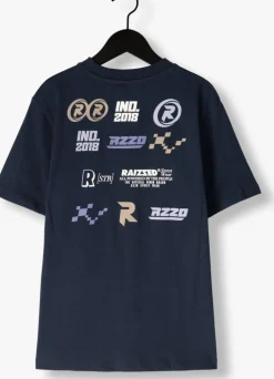 donkerblauwe raizzed t-shirt harton