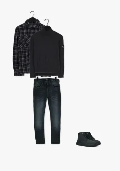 donkerblauwe rellix skinny jeans xyan skinny