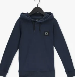 donkerblauwe rellix trui hooded sweat badge