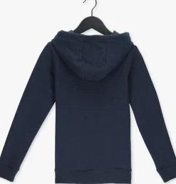 donkerblauwe rellix trui hooded sweat badge