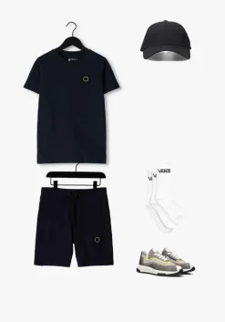 donkerblauwe rellix t-shirt 3602 t-shirt ss basic