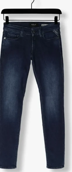 donkerblauwe replay skinny jeans new luz pants