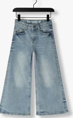 donkerblauwe retour straight leg jeans celeste