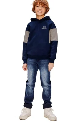 donkerblauwe retour sweater rick