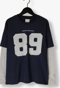 donkerblauwe retour t-shirt guido