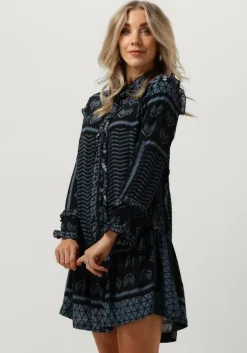 donkerblauwe rough studios mini jurk blair dress