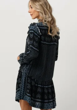 donkerblauwe rough studios mini jurk blair dress