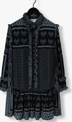 donkerblauwe rough studios mini jurk blair dress