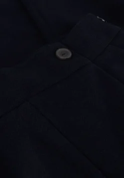 donkerblauwe ruby tuesday wijde broek relena straight leg pants with zipper at side