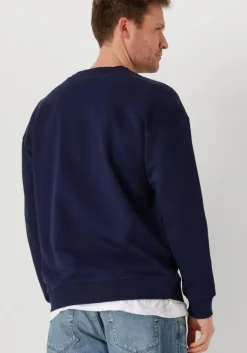 donkerblauwe scotch & soda sweater front relaxed fit sweatshirt