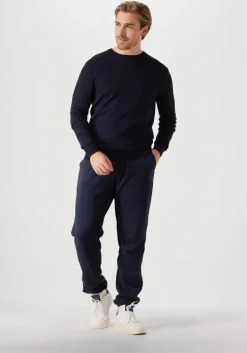 donkerblauwe scotch & soda joggingbroek logo sweatpant