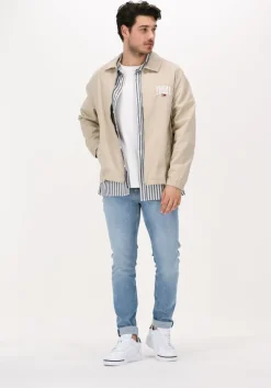 donkerblauwe scotch & soda casual overhemd indigo striped 2-pocket regula