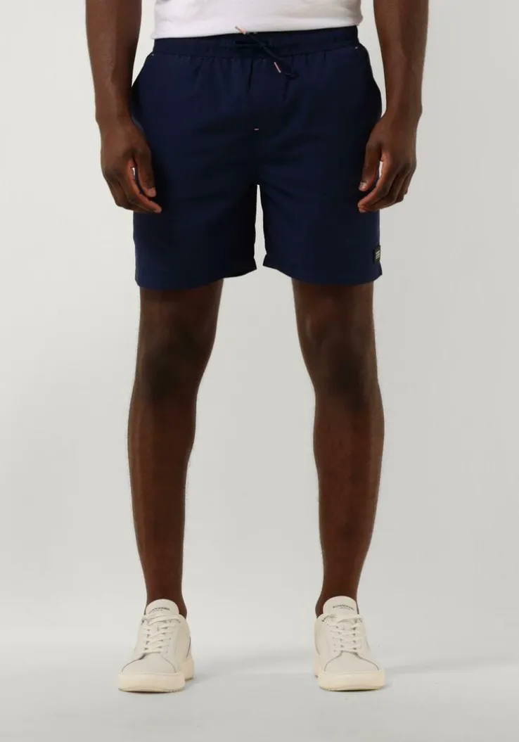 donkerblauwe scotch & soda zwembroeken mid length swim short solid