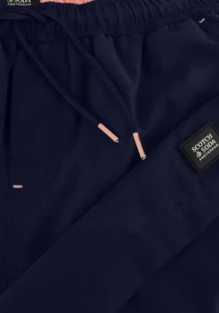 donkerblauwe scotch & soda zwembroeken mid length swim short solid