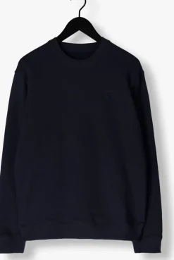 donkerblauwe scotch & soda sweater core - logo sweatshirt