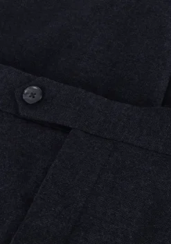 donkerblauwe selected homme pantalon slhslim-reed wool trs