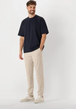 donkerblauwe selected homme t-shirt slhlooseoscar ss o-neck tee noos