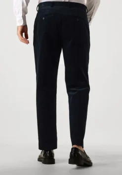 donkerblauwe selected homme pantalon slhreg-duca corduroy p