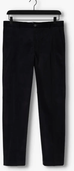 donkerblauwe selected homme pantalon slim-oakland cord trs