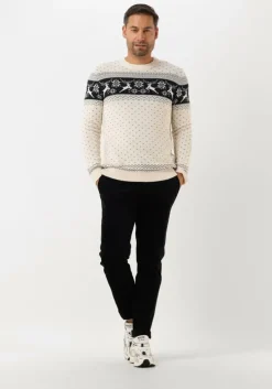 donkerblauwe selected homme pantalon slim-oakland cord trs