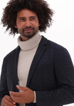 donkerblauwe selected homme colberts slim-reno blz