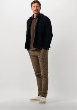 donkerblauwe selected homme overshirt slhnealy ls knit shirt jacket