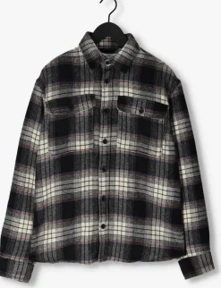 donkerblauwe selected homme overshirt loosepablo ls check
