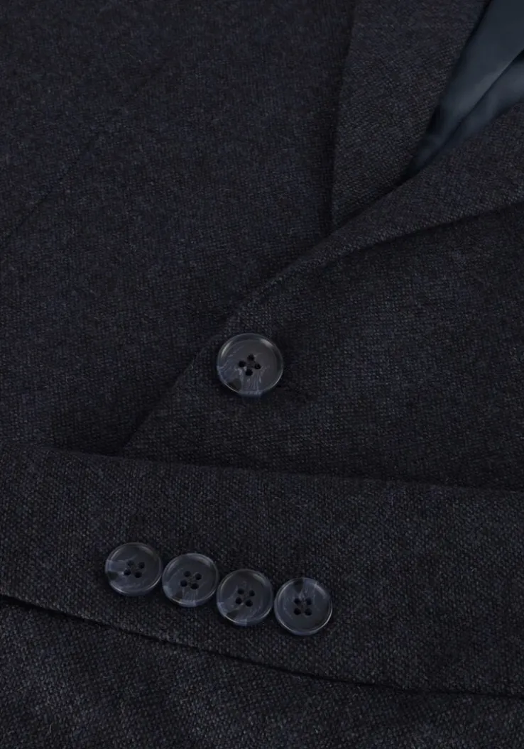 donkerblauwe selected homme colberts slhslim-reed wool blz