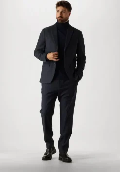 donkerblauwe selected homme colberts slhslim-reed wool blz
